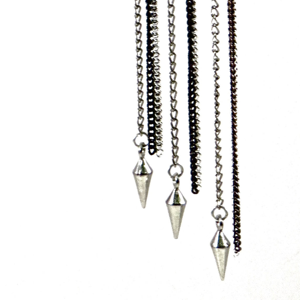 Silver Chain and Spiked Ear Cuff